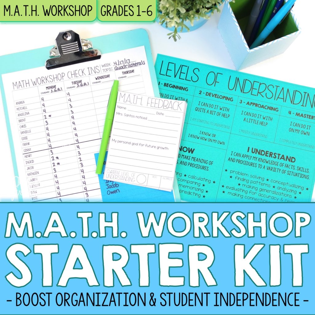 COVER Core Inspiration Math Workshop Starter Kit