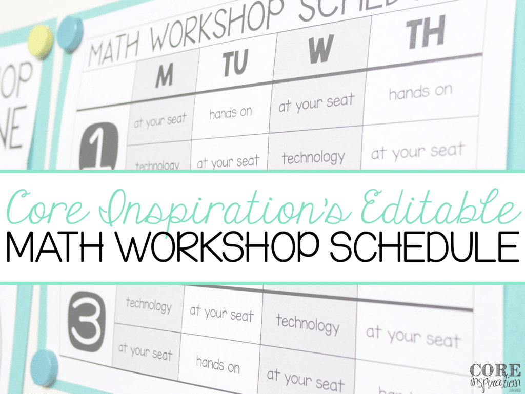Core Inspiration Editable Math Workshop Schedule Image